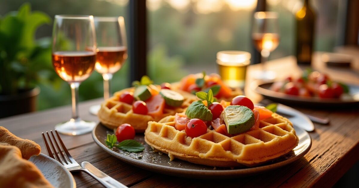 Gaufres salées : recettes gourmandes pour un apéritif original et plein de saveurs