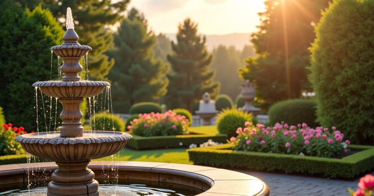 Fontaine de jardin : sélectionnez le modèle parfait pour une ambiance sereine et élégante