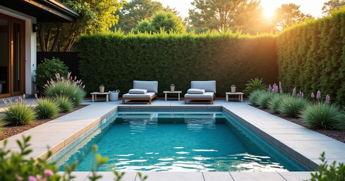 Piscine compacte de moins de 10 m² : une touche d'élégance pour sublimer votre jardin au charme unique