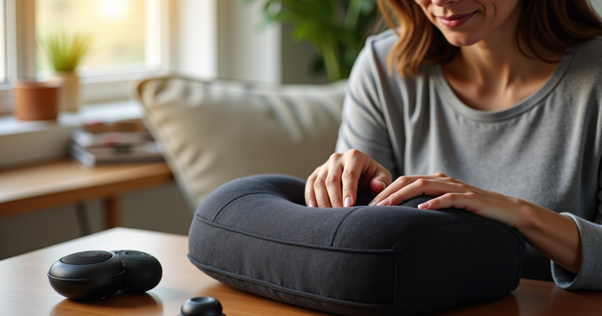 Choisir un coussin de massage : pétrissage rotatif, embouts et 4 critères à vérifier